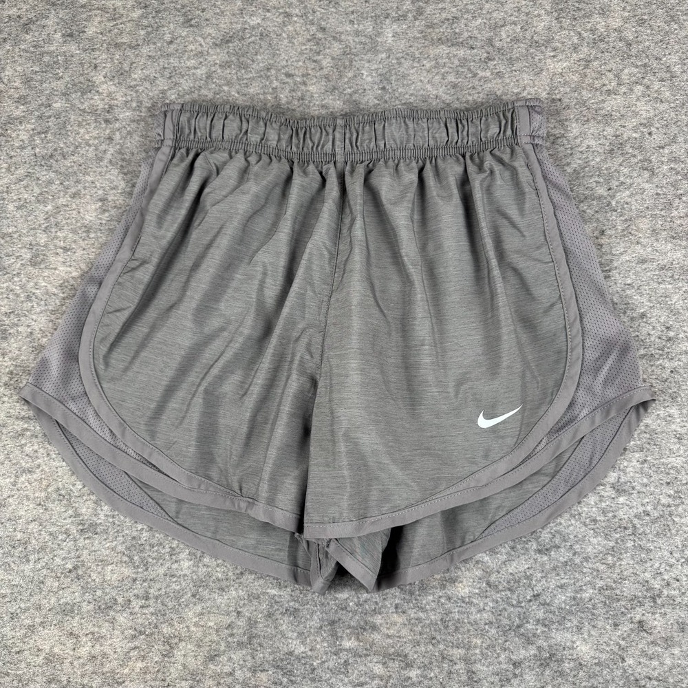 Nike Dri Fit Tempo Running Shorts 3" Lined Gray‎ Womens Small S